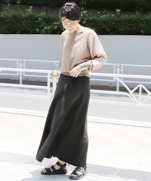 JOURNAL STANDARD（ジャーナルスタンダード）の「【NEU】エアタンW HW-フレアマキシスカート◆（スカート・レディース・ホワイト/ブラック/グレー・36/38/40）」の5枚目の写真