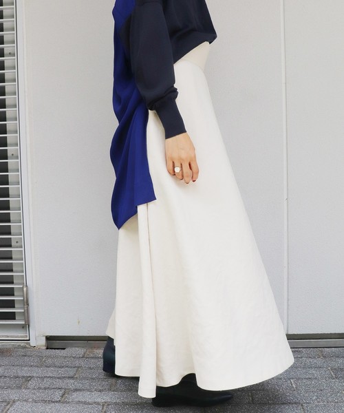 JOURNAL STANDARD（ジャーナルスタンダード）の「【NEU】エアタンW HW-フレアマキシスカート◆（スカート・レディース・ホワイト/ブラック/グレー・36/38/40）」の14枚目の写真