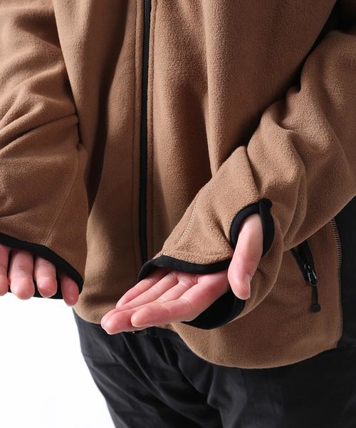 FREAK'S STORE(フリークスストア)の「WEB限定 Free Speech/フリースピーチ FLEECE ZIP BLS/フリースジップブルゾン(ブルゾン・メンズ・ブラック/ベージュ・SMALL/MEDIUM/LARGE)」の8枚目の写真