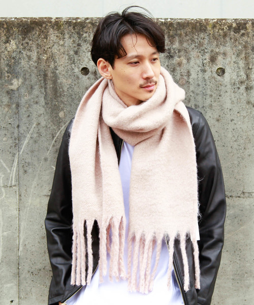 DETAILS（ディテールズ）の「DETAILS/ もふもふストール（ストール/ショール・メンズ・ベージュ/ネイビー/グレー/ピンク/ブルー/アイボリー/キャメル・FREE）」の7枚目の写真