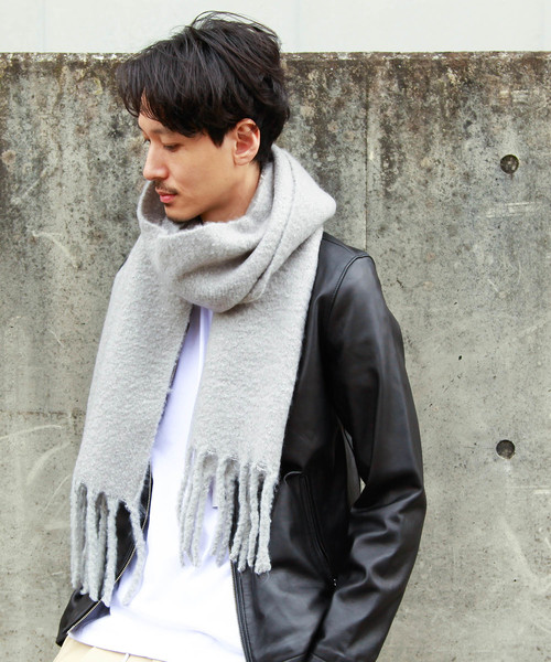 DETAILS（ディテールズ）の「DETAILS/ もふもふストール（ストール/ショール・メンズ・ベージュ/ネイビー/グレー/ピンク/ブルー/アイボリー/キャメル・FREE）」の9枚目の写真