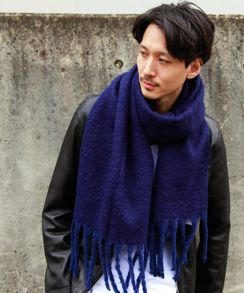DETAILS（ディテールズ）の「DETAILS/ もふもふストール（ストール/ショール・メンズ・ベージュ/ネイビー/グレー/ピンク/ブルー/アイボリー/キャメル・FREE）」の14枚目の写真