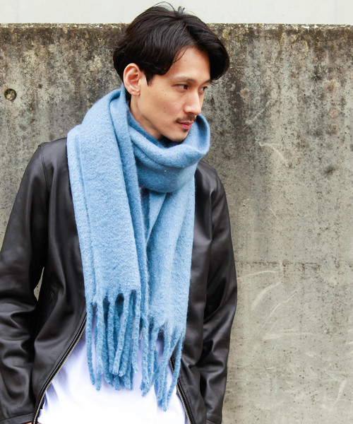 DETAILS（ディテールズ）の「DETAILS/ もふもふストール（ストール/ショール・メンズ・ベージュ/ネイビー/グレー/ピンク/ブルー/アイボリー/キャメル・FREE）」の12枚目の写真