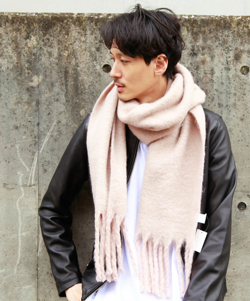 DETAILS（ディテールズ）の「DETAILS/ もふもふストール（ストール/ショール・メンズ・ベージュ/ネイビー/グレー/ピンク/ブルー/アイボリー/キャメル・FREE）」の20枚目の写真