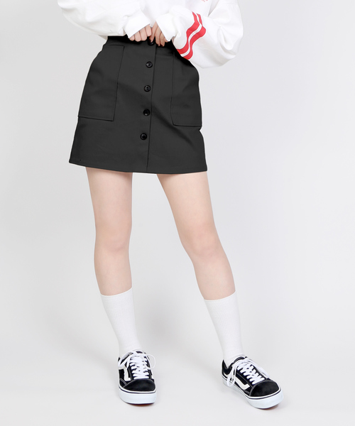 DING（ディング）の「DING/前ボタンミニスカート（スカート）」 - WEAR