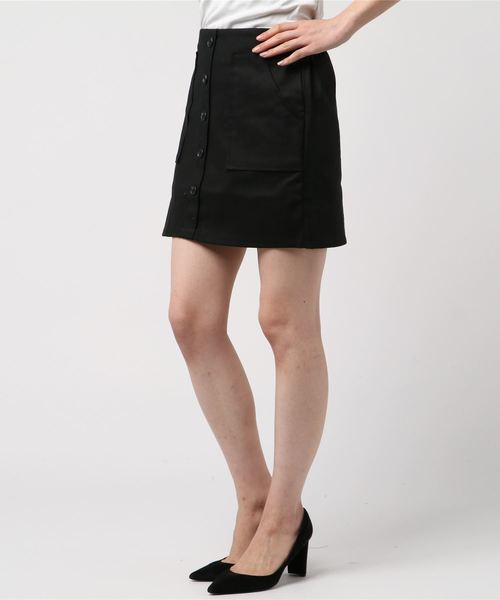 DING（ディング）の「DING/前ボタンミニスカート（スカート）」 - WEAR