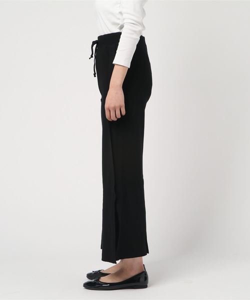 KOBE LETTUCE（コウベレタス）の「サイドスリットニットワイドパンツ＊レディース/ボトム[M2318]神戸レタス（その他パンツ・レディース・ブラック/グレー/ライトベージュ・FREE）」の8枚目の写真