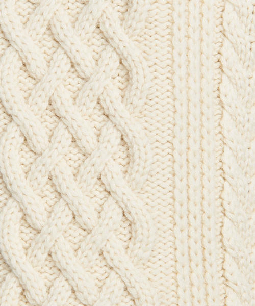 BATONER（バトナー）の「＜BATONER（バトナー）＞ ALAN CABLE（ニット/セーター・メンズ・オフホワイト・1/2）」の9枚目の写真
