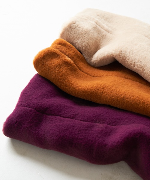 natural couture（ナチュラルクチュール）の「エコファーレディロングコート（その他アウター・レディース・ベージュ/パープル/ブラウン・FREE）」の21枚目の写真