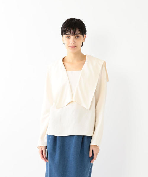トップス Steven Alan SAILOR COLLAR SHIRT Steven Alan（スティーブンアラン）の「＜Steven Alan＞SAILOR