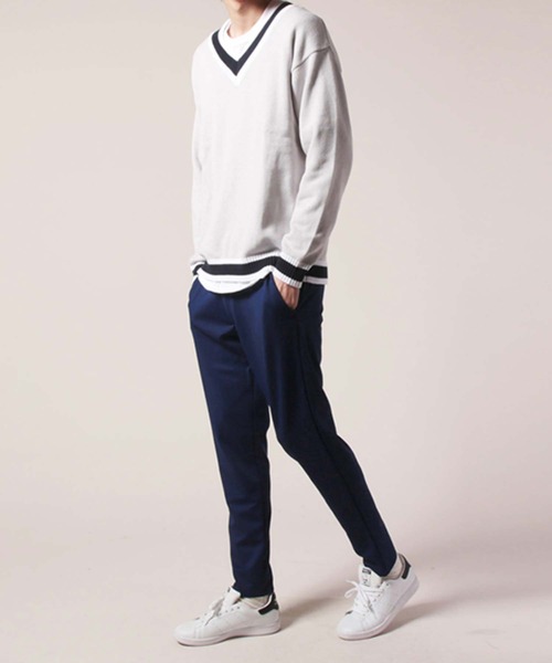 SHISKY（シスキー）の「ポンチ素材ストレッチスキニーイージーパンツ（その他パンツ・メンズ・ブラック/ネイビー/カーキ/杢グレー/キャメル/チャコール・LL/S/M/L）」の19枚目の写真