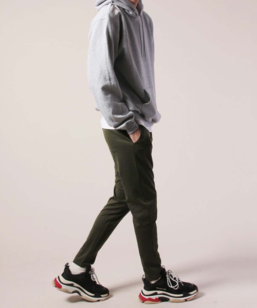 SHISKY（シスキー）の「ポンチ素材ストレッチスキニーイージーパンツ（その他パンツ・メンズ・ブラック/ネイビー/カーキ/杢グレー/キャメル/チャコール・LL/S/M/L）」の7枚目の写真