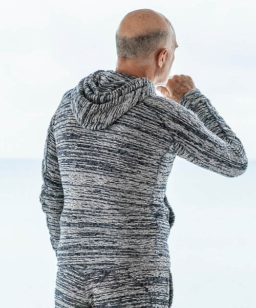 1PIU1UGUALE3 RELAX(ウノピゥウノウグァーレトレ)バブリーパイルパーカ