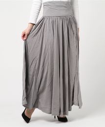 ジャージーコレット ロングギャザースカート