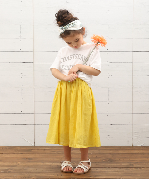 BAYFLOW（ベイフロー）の「[KIDS]コットンリネンエスカルゴスカート（スカート・キッズ・ネイビー/オフホワイト/ピンク/イエロー/ブルー・SMALL/MEDIUM/LARGE/X-LARGE/XX-LARGE）」の6枚目の写真