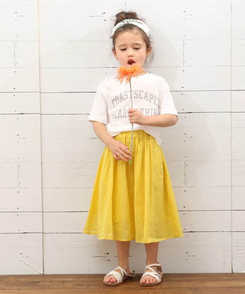 BAYFLOW（ベイフロー）の「[KIDS]コットンリネンエスカルゴスカート（スカート・キッズ・ネイビー/オフホワイト/ピンク/イエロー/ブルー・SMALL/MEDIUM/LARGE/X-LARGE/XX-LARGE）」の12枚目の写真