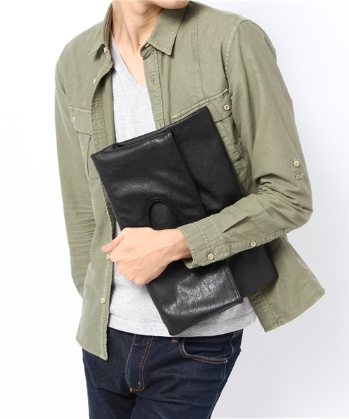 WEGO（ウィゴー）の「WEGO/クラッチバッグ（クラッチバッグ・メンズ・ブラック/グリーン系その他/ブルー系その他・FREE）」の4枚目の写真