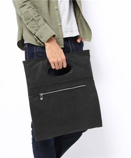 WEGO（ウィゴー）の「WEGO/クラッチバッグ（クラッチバッグ・メンズ・ブラック/グリーン系その他/ブルー系その他・FREE）」の5枚目の写真