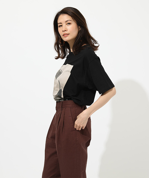 Usa Photo By Moussy アズールバイマウジー のファッション セール Azul Tee Usaカリフォルニアフォトプリントtシャツ Tシャツ カットソー Calif Photo トップス Azul