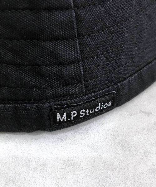 MASONPRINCE（メイソンプリンス）の「ロゴバケットハット コットン/ナイロン MZ1702【MASONPRINCE】（ハット・メンズ・ブラック/ブラック系その他・FREE）」の4枚目の写真