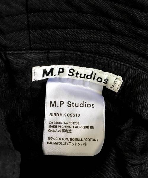 MASONPRINCE（メイソンプリンス）の「ロゴバケットハット コットン/ナイロン MZ1702【MASONPRINCE】（ハット・メンズ・ブラック/ブラック系その他・FREE）」の5枚目の写真
