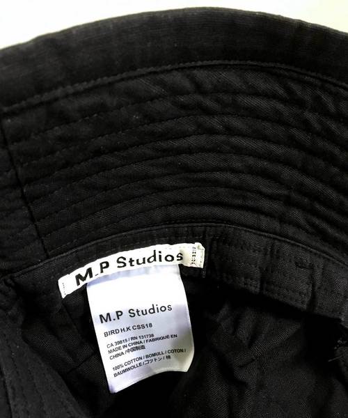 MASONPRINCE（メイソンプリンス）の「ロゴバケットハット コットン/ナイロン MZ1702【MASONPRINCE】（ハット・メンズ・ブラック/ブラック系その他・FREE）」の6枚目の写真