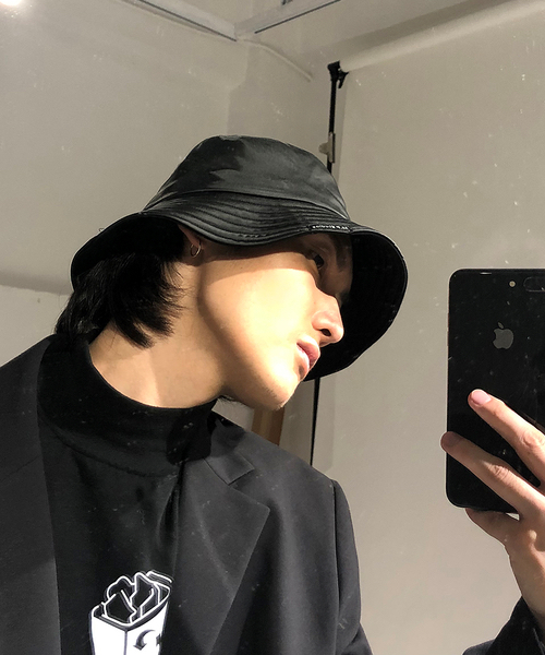 MASONPRINCE（メイソンプリンス）の「ロゴバケットハット コットン/ナイロン MZ1702【MASONPRINCE】（ハット・メンズ・ブラック/ブラック系その他・FREE）」の20枚目の写真