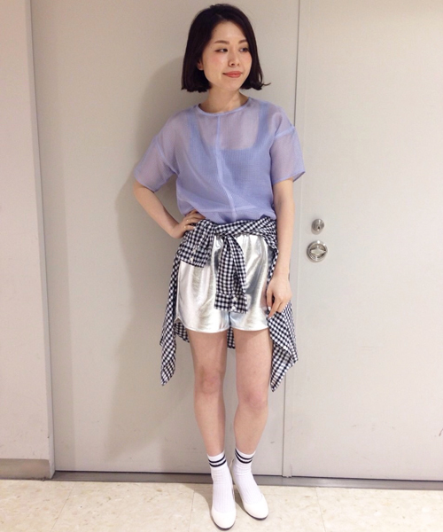 Another Edition(アナザーエディション)の「AE MATALIC SPT(その他パンツ・レディース・シルバー/ブラック・フリー)」の1枚目の写真