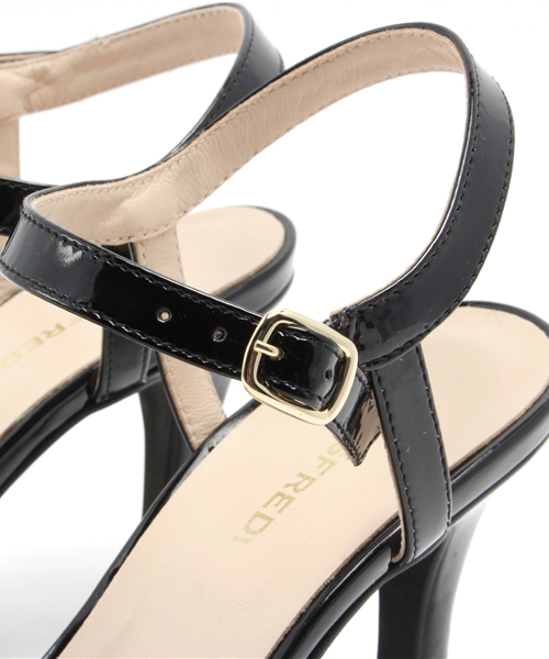 NANO universe（ナノユニバース）の「Giusfredi/Fパテントアンクルストラップサンダル（サンダル・レディース・ブラック/ベージュ・38/36/37/35）」の7枚目の写真