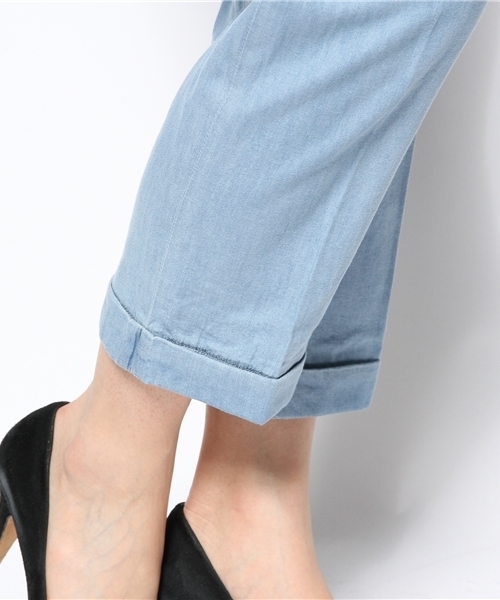 Heather（ヘザー）の「ウエストリボンタックパンツ　545636（その他パンツ・レディース・ライトブルー/ブルー/アイボリー・SMALL/MEDIUM）」の11枚目の写真