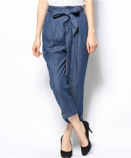 Heather（ヘザー）の「ウエストリボンタックパンツ　545636（その他パンツ・レディース・ライトブルー/ブルー/アイボリー・SMALL/MEDIUM）」の15枚目の写真