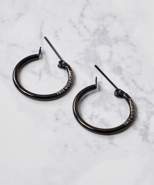 ADPOSION(アドポーション)の「ペア フープピアス(ピアス(両耳用)・メンズ・ブラック/シルバー/ゴールド・FREE)」の7枚目の写真