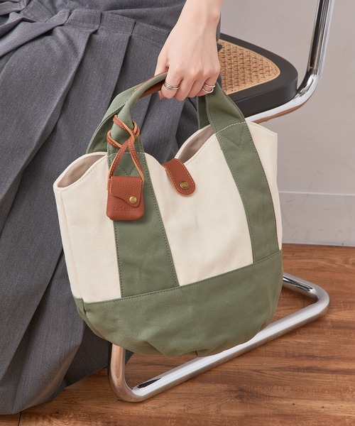 キャンバスレザー トートバッグ チェスタキャンバス】レザーコンビ トートバッグ M 本革（商品