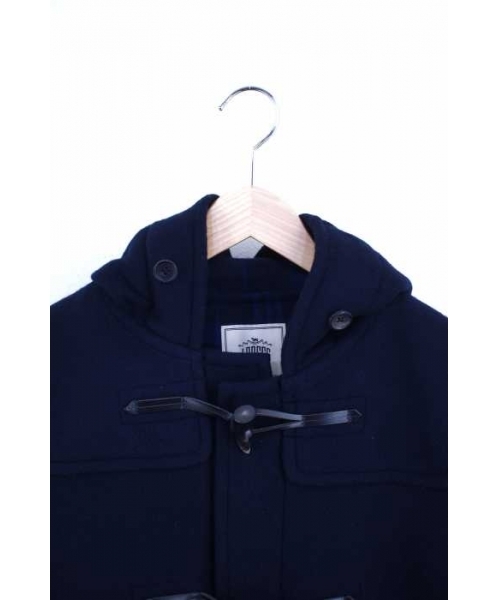 定価¥80.000〜【美品】ジェイプレス/ダッフルコート/裏地チェック柄/L ブランド古着】裏地チェック ダッフルコート（ダッフルコート