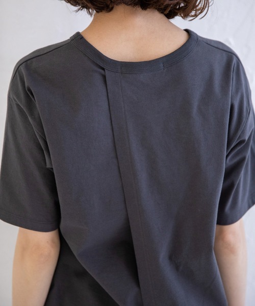 Munich(ミューニック)の「タンブラードライソフトジャージー レイヤードTシャツ(Tシャツ/カットソー・レディース・ホワイト/ブラック/ダークグレー/ライトベージュ・FREE)」の19枚目の写真