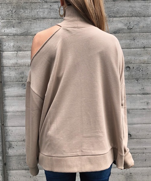 meJane(ミージェーン)の「ワンショルダー/タートルネックプルオーバー(Tシャツ/カットソー・レディース・杢グレー/ブラック/ベージュ/オフホワイト/カーキ・FREE)」の22枚目の写真