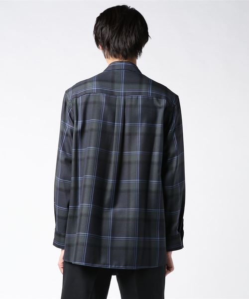 STUDIOUS（ステュディオス）の「【STUDIOUS】チェックオーバーシャツ（シャツ/ブラウス・メンズ・ネイビー/ベージュ・1/2/3）」の3枚目の写真