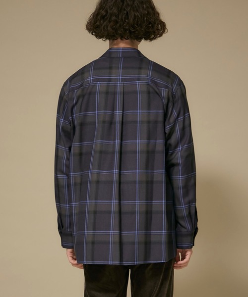 STUDIOUS（ステュディオス）の「【STUDIOUS】チェックオーバーシャツ（シャツ/ブラウス・メンズ・ネイビー/ベージュ・1/2/3）」の11枚目の写真