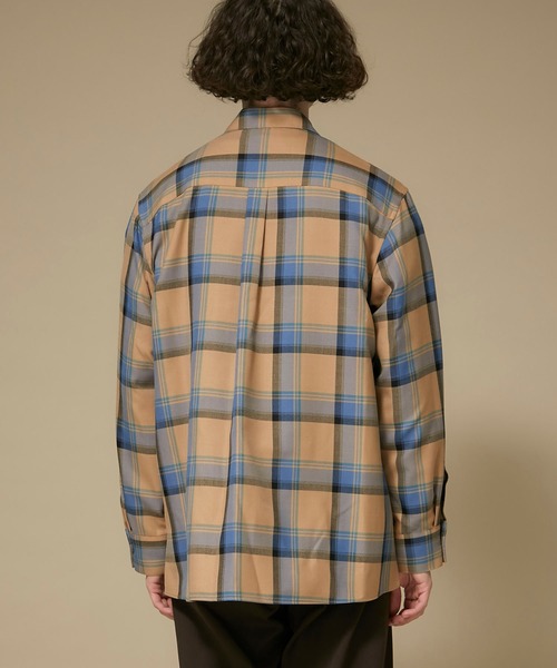 STUDIOUS（ステュディオス）の「【STUDIOUS】チェックオーバーシャツ（シャツ/ブラウス・メンズ・ネイビー/ベージュ・1/2/3）」の14枚目の写真