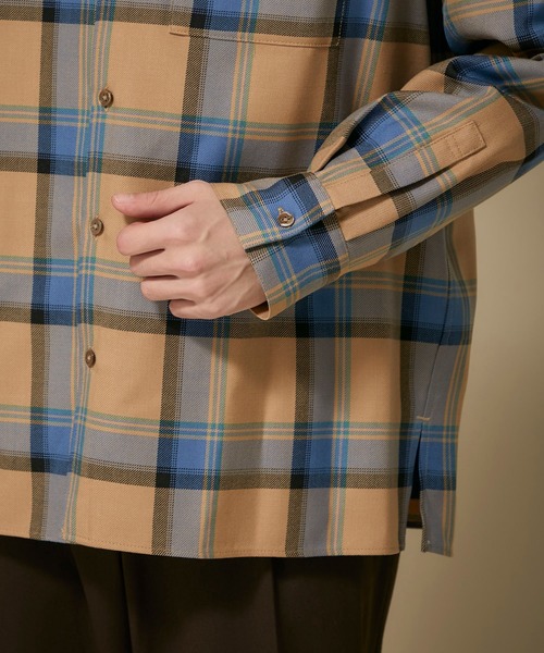 STUDIOUS（ステュディオス）の「【STUDIOUS】チェックオーバーシャツ（シャツ/ブラウス・メンズ・ネイビー/ベージュ・1/2/3）」の16枚目の写真