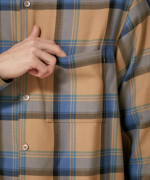 STUDIOUS（ステュディオス）の「【STUDIOUS】チェックオーバーシャツ（シャツ/ブラウス・メンズ・ネイビー/ベージュ・1/2/3）」の17枚目の写真