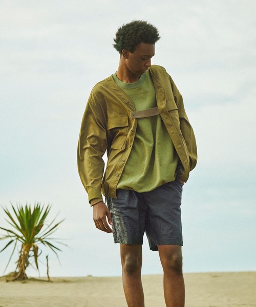 Sandinista（サンディニスタ）の「Washed Tuck Leather Shorts / レザータックパンツ（その他パンツ・メンズ・ブラック・MEDIUM/SMALL/LARGE）」の8枚目の写真