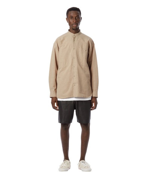 Sandinista（サンディニスタ）の「Washed Tuck Leather Shorts / レザータックパンツ（その他パンツ・メンズ・ブラック・MEDIUM/SMALL/LARGE）」の16枚目の写真