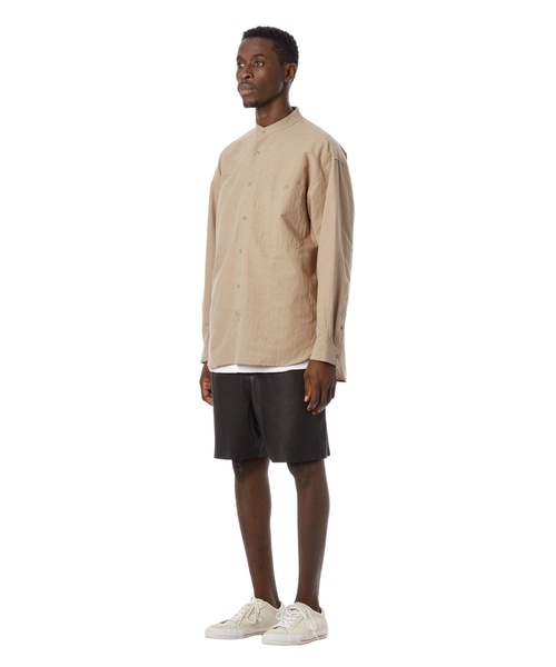 Sandinista（サンディニスタ）の「Washed Tuck Leather Shorts / レザータックパンツ（その他パンツ・メンズ・ブラック・MEDIUM/SMALL/LARGE）」の17枚目の写真