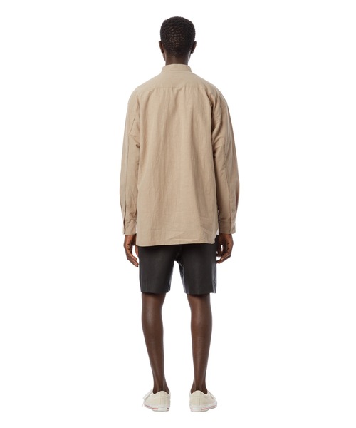 Sandinista（サンディニスタ）の「Washed Tuck Leather Shorts / レザータックパンツ（その他パンツ・メンズ・ブラック・MEDIUM/SMALL/LARGE）」の19枚目の写真