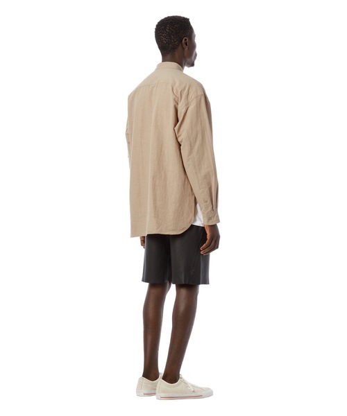 Sandinista（サンディニスタ）の「Washed Tuck Leather Shorts / レザータックパンツ（その他パンツ・メンズ・ブラック・MEDIUM/SMALL/LARGE）」の20枚目の写真