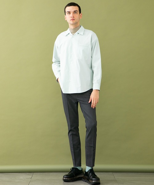 UNITED TOKYO(ユナイテッドトウキョウ)の「近江ダブルウェルトポケットシャツ/ビックシルエット(シャツ/ブラウス・メンズ・ライトグリーン/ブラック/グレイッシュベージュ・1/2/3)」の11枚目の写真