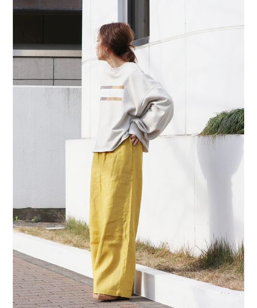 Ungrid(アングリッド)の「Danversロゴショートスウェット(スウェット・レディース・アイボリー/チャコールグレー・FREE)」の6枚目の写真