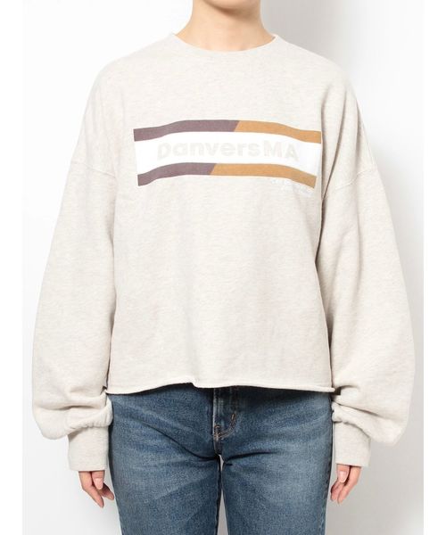 Ungrid(アングリッド)の「Danversロゴショートスウェット(スウェット・レディース・アイボリー/チャコールグレー・FREE)」の10枚目の写真