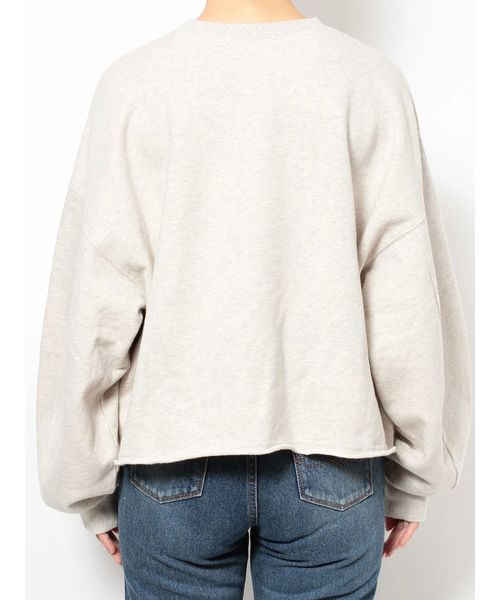 Ungrid(アングリッド)の「Danversロゴショートスウェット(スウェット・レディース・アイボリー/チャコールグレー・FREE)」の12枚目の写真